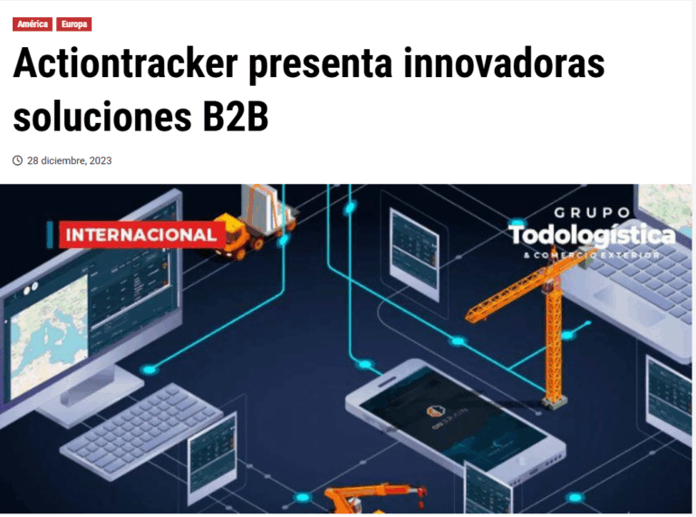 Todologistica destaca las soluciones de ActionTracker en protección y gestión operativa
